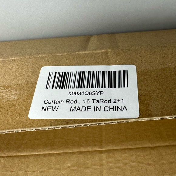 Black Curtain Rods for Windows, Small Curtain Rod Set With Brackets Heavy Duty - Picture 3 of 3